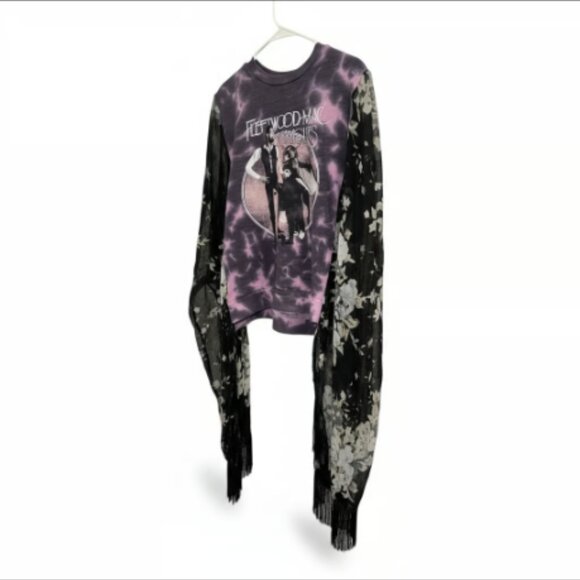 Upcycled Fleetwood Mac Poncho Top – One of a Kind - Picture 8 of 9